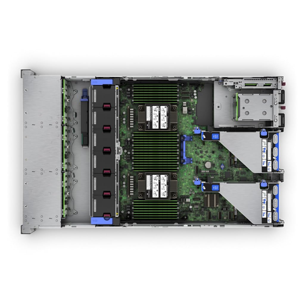 HPE ProLiant DL380 Gen11 2U Rack Server Bundle with Dual Xeon 4410y 12-Core 2GHz, 256GB DDR5 Memory, 7.68TB Enterprise SAS 12Gb/s SSD, RAID, Dual Power, iLO, Rail Kit and Windows Server 2022 Standard
