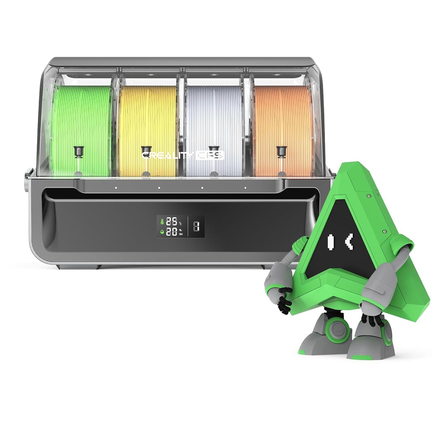 Creality CFS Multi-Color Filament System Supports 16 Colors Printing Automatic Mapping Switching Moisture-Resistant Filament Storage Compatible with K2 Plus 3D Printer
