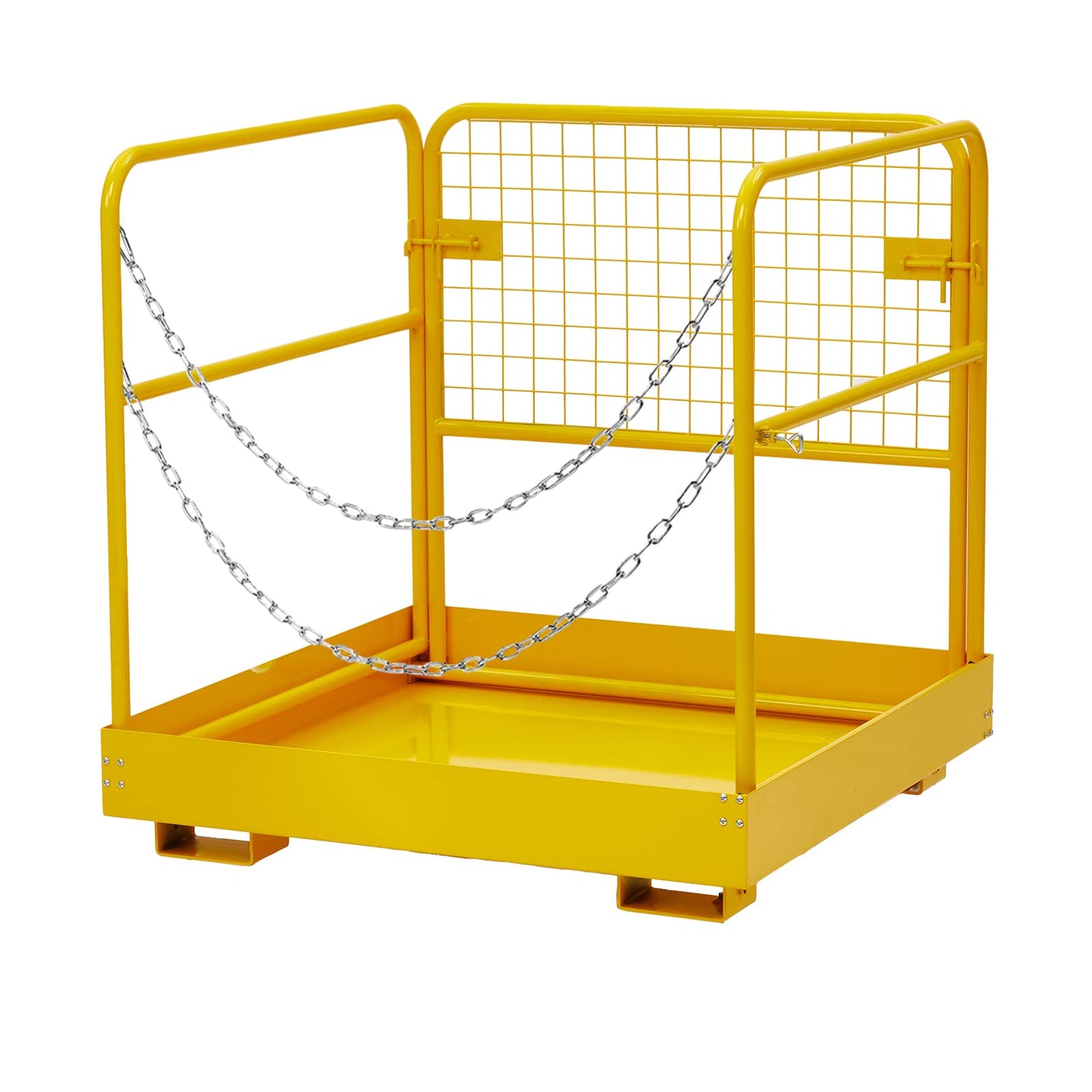 Towallmark Forklift Safety Cage 36"x36" for 1 or 2 People, Forklift Man Basket 1200 Lbs, Foldable Forklift Work Platform for Changing Lights, Painting, Roof Repair, Tree Service