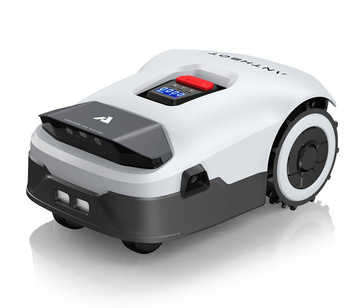 Robot Lawn Mower NO Wire - 0.21 Acre, Full Band RTK+4-Eye Vision Robotic Lawnmower, Automatic Mapping, 20 Multi-Zone Management, Accurate Obstacle Avoidance, Intelligent Path Planning, APP Control