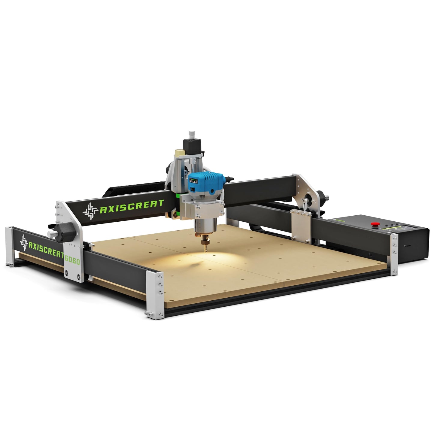Axiscreat CNC Router Machine 6060, Beginner Hobby Engraving Machines, 710W Power Trimmer Router, Linear Rails and Belt Driven, 3-Axis Cnc Milling Machine for Wood, Acrylic, and MDF Carving