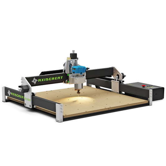 Axiscreat CNC Router Machine 6060, Beginner Hobby Engraving Machines, 710W Power Trimmer Router, Linear Rails and Belt Driven, 3-Axis Cnc Milling Machine for Wood, Acrylic, and MDF Carving