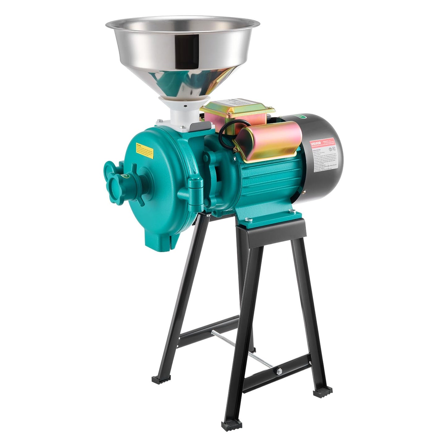 VEVOR Electric Grain Mill Grinder, Commercial Spice Grinders, 1500W Cast Iron Pulverizer Powder Machine with Non-Slip Rubber Feet, for Dry Grains, Spices, Cereals, Coffee, Corn & Pepper