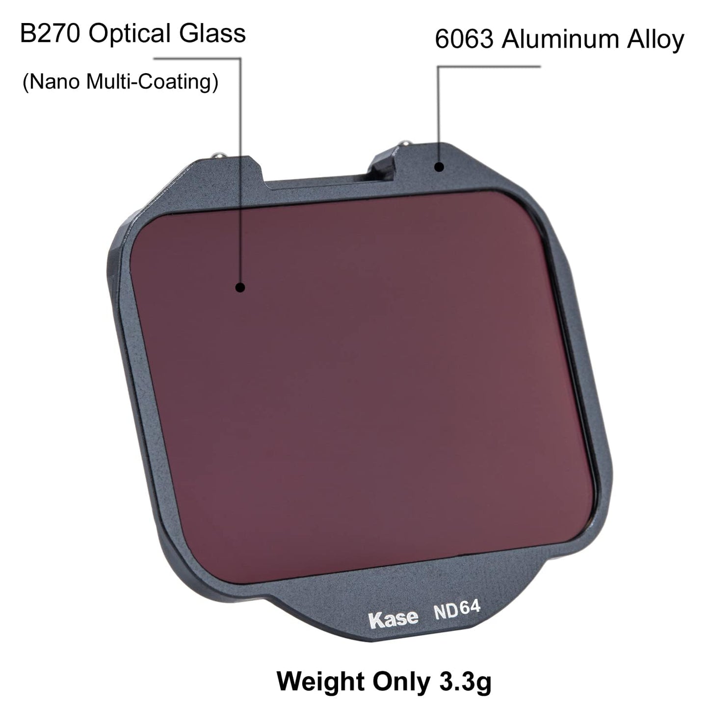 Kase 3 in 1 Clip-in ND Filter Kit ND8 + ND64 + ND1000 Neutral Density Filters for Sony E-Mount Full Frame Camera A7RV A7RIV A7RIII A7III A7SIII A7C FX3