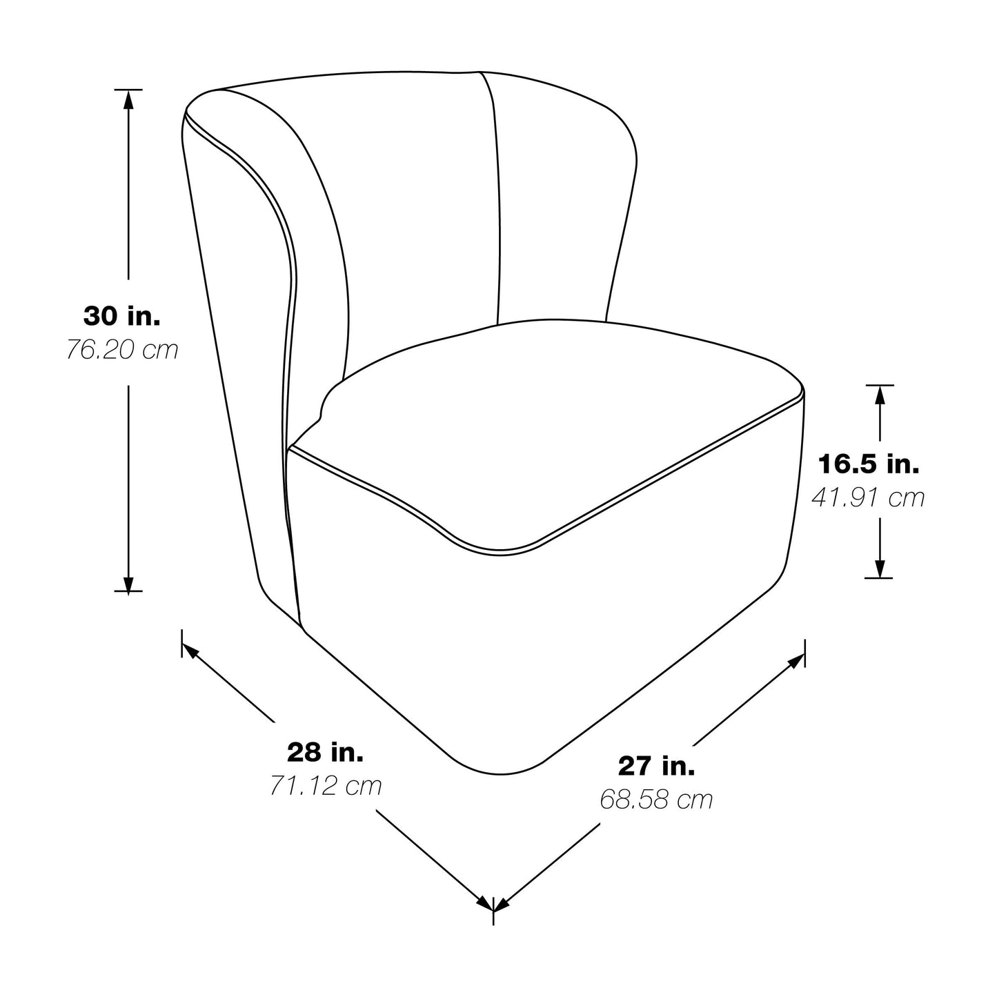 OSP Home Furnishings Lucia Modern Barrel Swivel Accent Chair, Fog Fabric