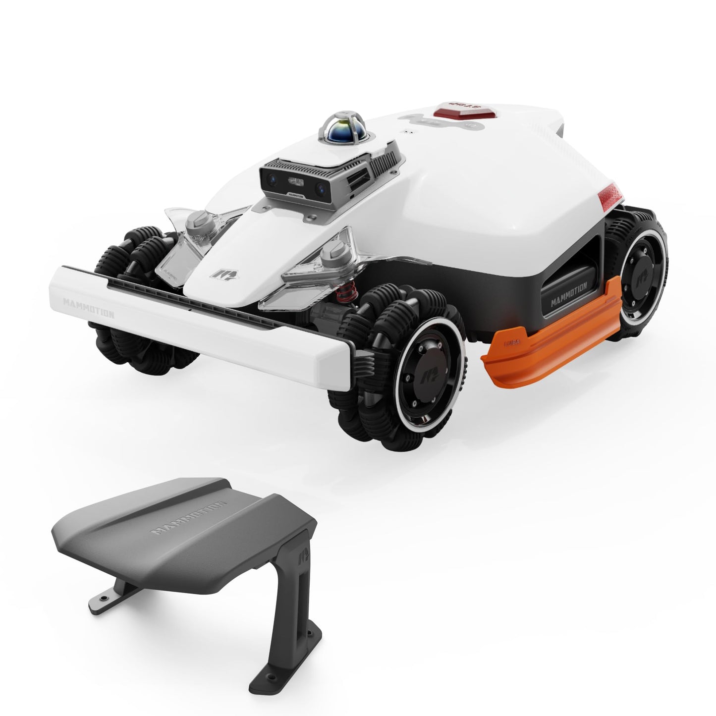 Mammotion LUBA 3 AWD 3000H Robot Lawn Mower with Garage (Ship Separately), 0.75 Acre, 360° LiDAR+NetRTK+AI Vision, All-Wheel-Drive for 80% Slopes, 30 Multi-Zone Management, Cutting Height 2.2"-4.0"