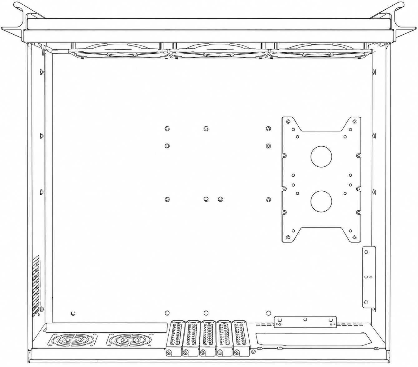 IPCHASSIS 3U 19-Inch Industrial PC Case Magnetic Door with Dust Filter Rackmount Server Chassis 360 Liquid CPU AIO Support, ATX PSU Compatible,