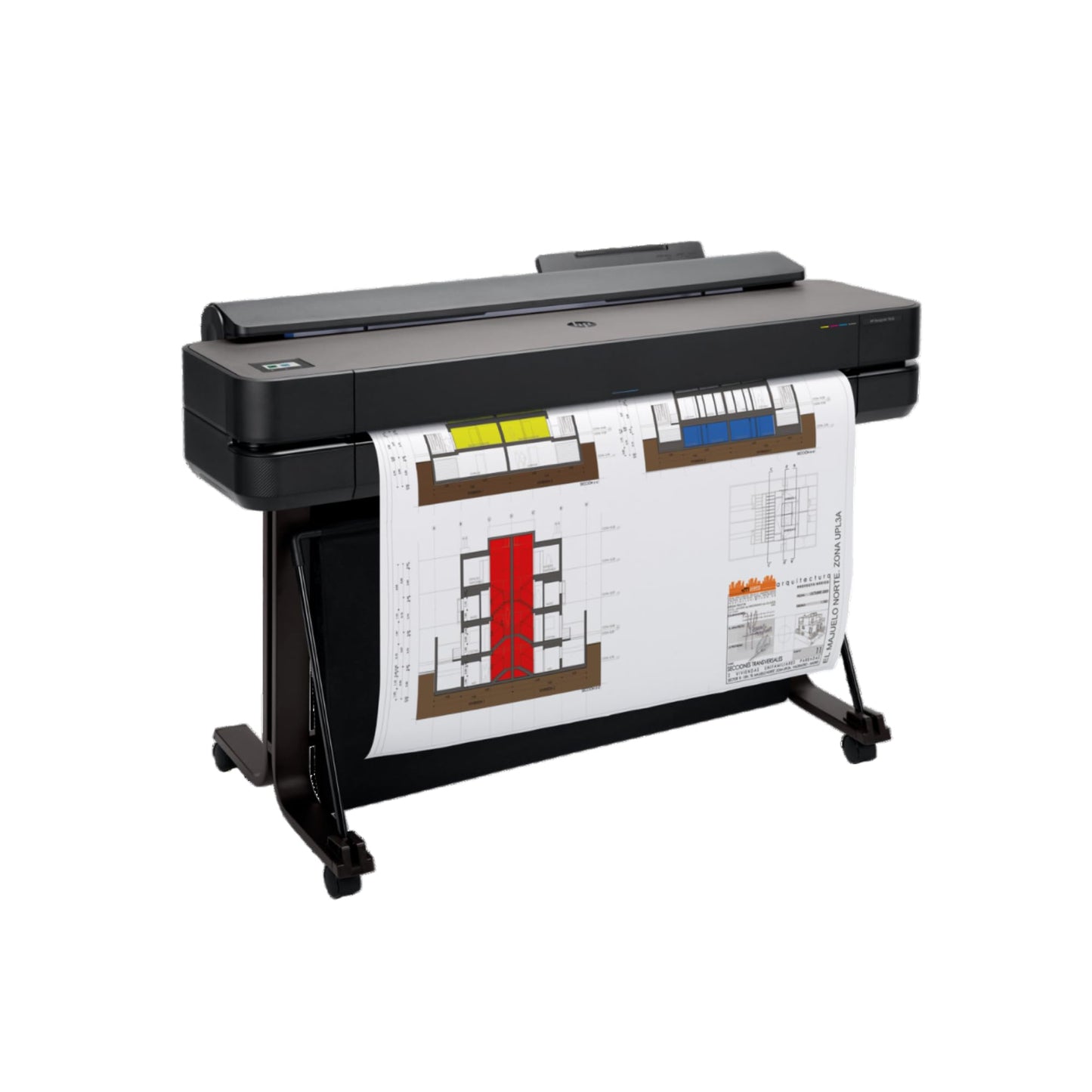 HP DesignJet T650 Large Format 36-inch Plotter Printer, Includes 2-Year Onsite Warranty Support (5HB10T) - New Model