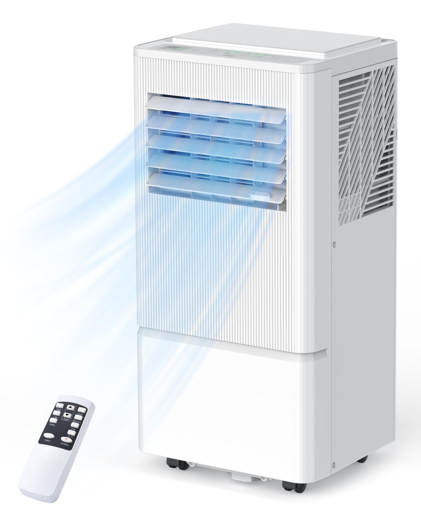 Air Choice Portable Air Conditioners, 10000 BTU Air Conditioner Portable for Room Up to 450 Sq.Ft, Remote Control, 24H Timer, Dehumidifier & Fan Modes, 3-in-1 Portable AC Unit for Bedroom, Window Kit