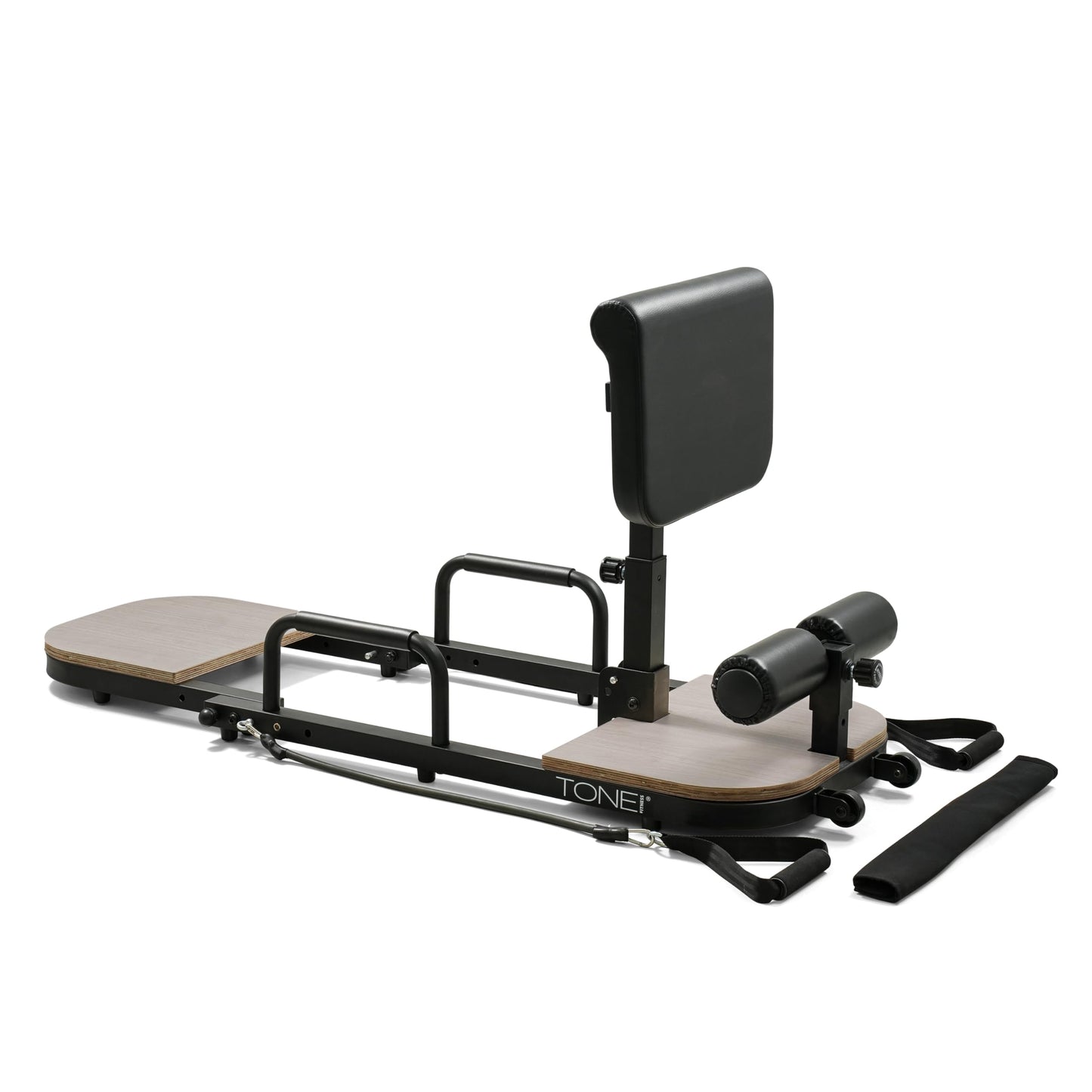 Tone Fitness Foldable Hip Thrust & Glute Exercise Machine | Adjustable Sissy Squat, Core & Leg Trainer | Compact Multi-Purpose Home Gym Equipment | Classic Gray