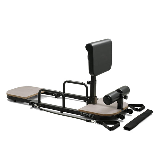 Tone Fitness Foldable Hip Thrust & Glute Exercise Machine | Adjustable Sissy Squat, Core & Leg Trainer | Compact Multi-Purpose Home Gym Equipment | Classic Gray