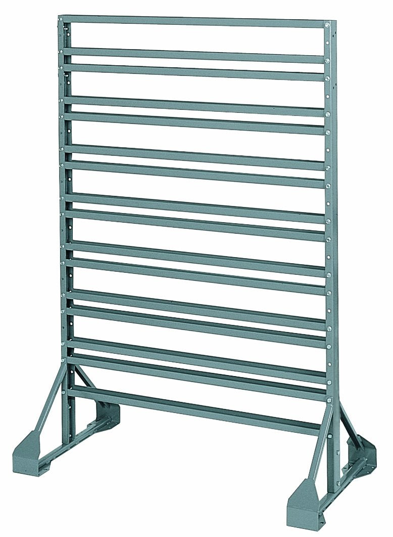 Akro-Mils 30016 Two Sided Steel Rail Hanging System Garage Organizer for Mounting AkroBin Storage Bins, (36-Inch W, 20-Inch D, 53-Inch H), Gray