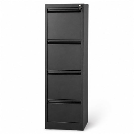 Garvee 4-Drawer File Cabinet with Lock, Metal Storage Cabinet for Home Office, Adjustable Hanging Folders, Letter Legal A4 Documents, Secure, Mobile, Easy Assembly