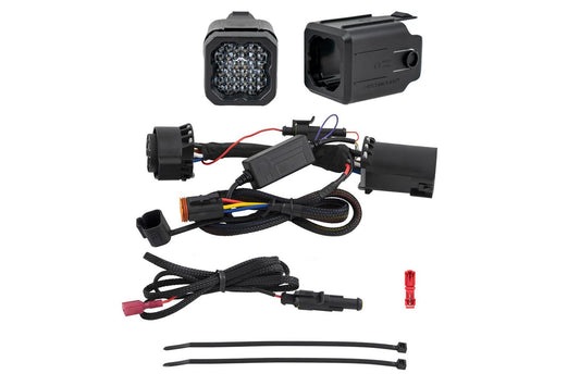 Diode Dynamics HitchMount Reverse Light Kit for Jeep Wrangler 2018-2025, C1R + Brake, Red
