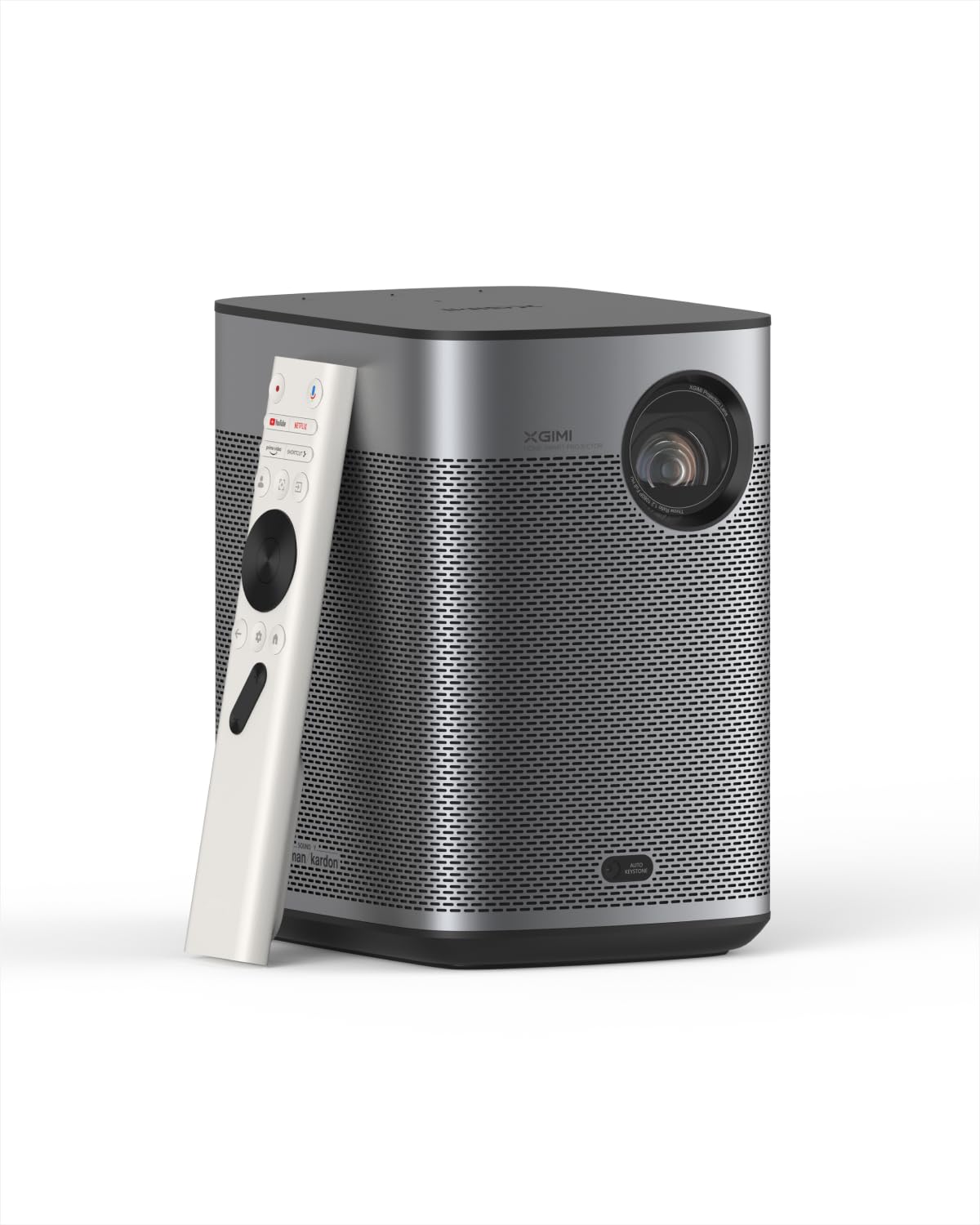 XGIMI Halo+ GTV NEW Portable Projector, Google TV with Licensed Netflix, 700 ISO Lumens, 2 x 5W Harman Kardon Speakers, Auto Focus, ISA, Wi-Fi, Built-in Battery with 2.5 Hours Playtime