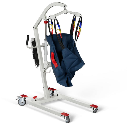 Kindtobest Electric Patient Lift for Home Use, Unfoldable Cordless Rechargeable Transfer Lift Device with Sling, 400 lbs Weight Capacity, Mobility Aid for Seniors, Disabled Individuals