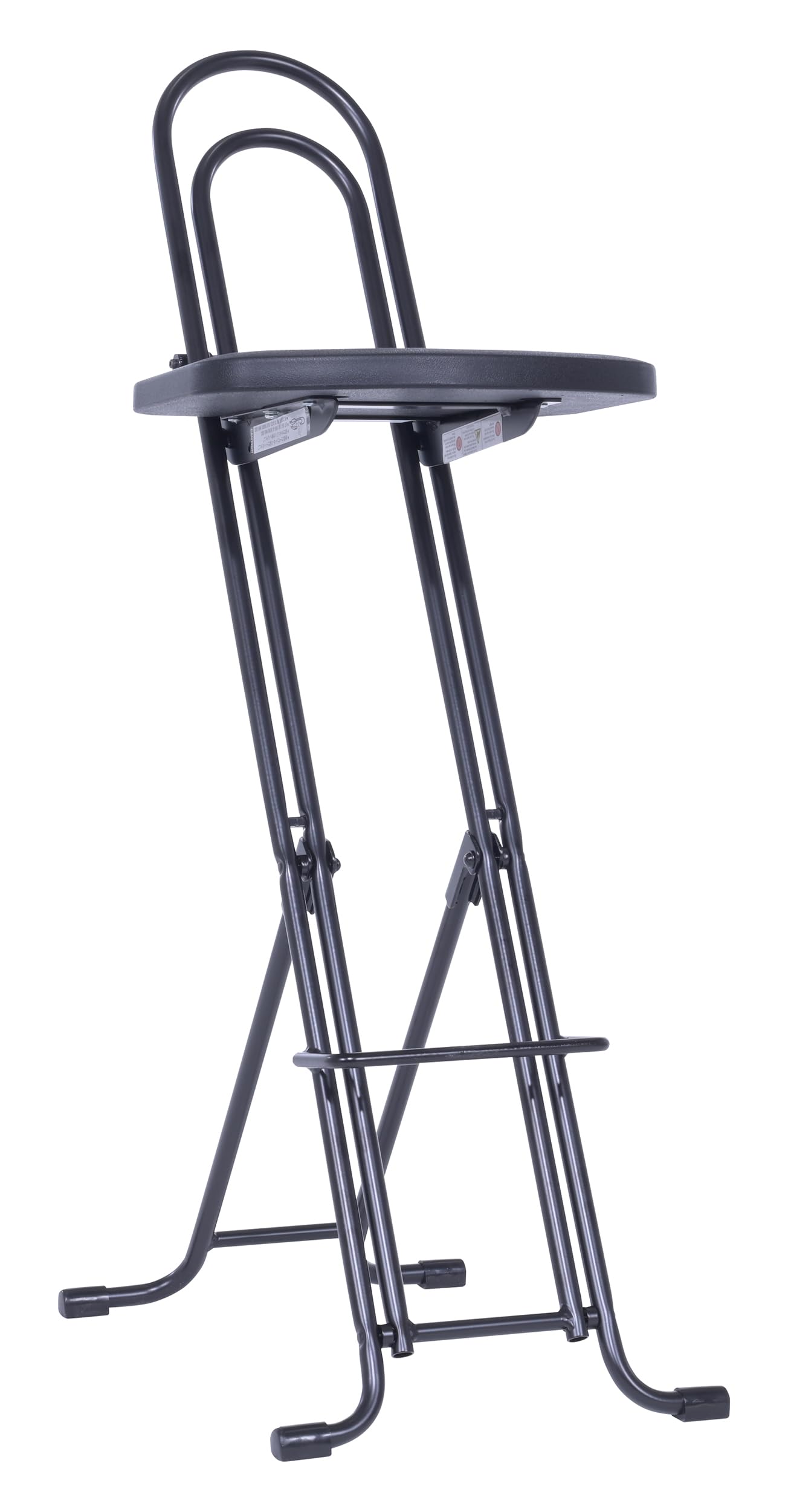 Vestil CPRO-800LP Steel Height Ergonomic Worker Chairs 18.5 In. to 35 In. 220 Lb. Capacity Black
