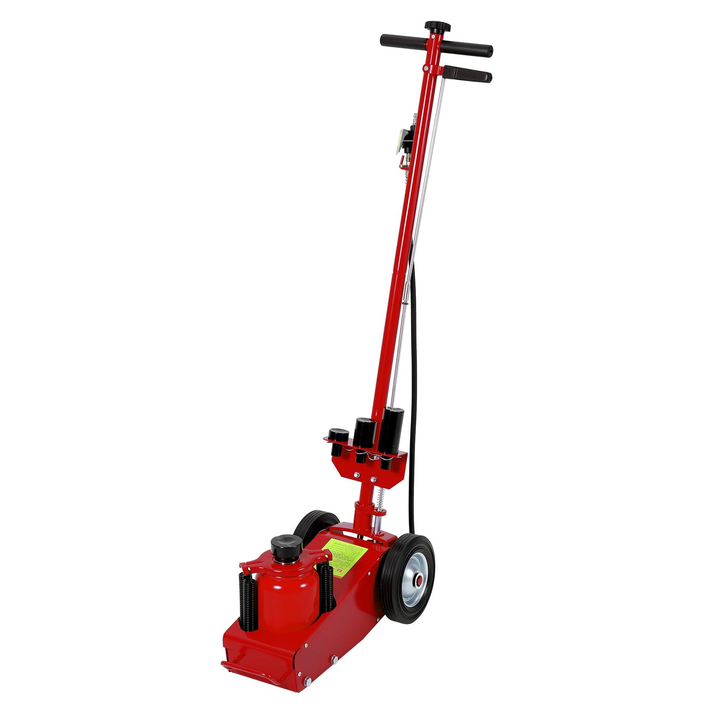GarveeTech 35 Ton Air Hydraulic Floor Jack for Heavy Duty Trucks & Tractors – Low Profile (10"-21.19"), 4 Adapters, 46" Adjustable Handle – 77,000 Lbs Capacity