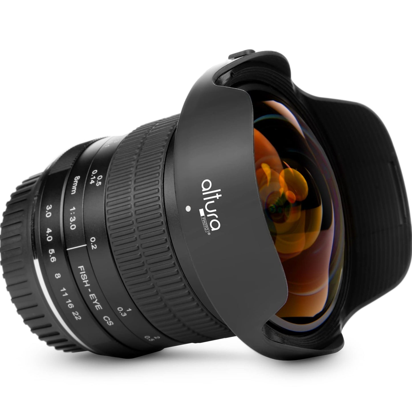 Altura Photo 8mm f/3.0 Professional Wide Angle Lens Aspherical Fisheye for Canon EOS 90D 80D 77D Rebel T8i T7 T7i T6i T6s T6 T100 SL2 SL3 DSLR Cameras with EF Mount