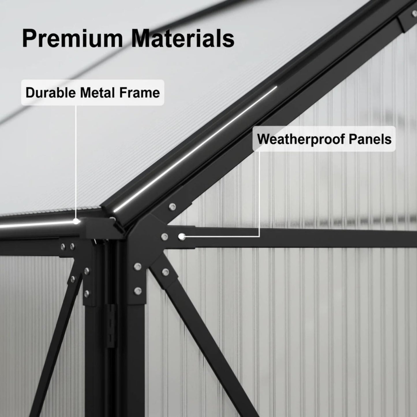 TrygoalGreenhouse, Walk-in Polycarbonate Greenhouses