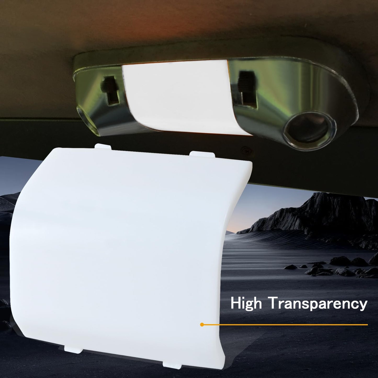 Generic White Interior Dome Light Lens Cover Compatible with Ford F-150 F-250 F-350 Bronco II E-Series Model D2LY-13783-E