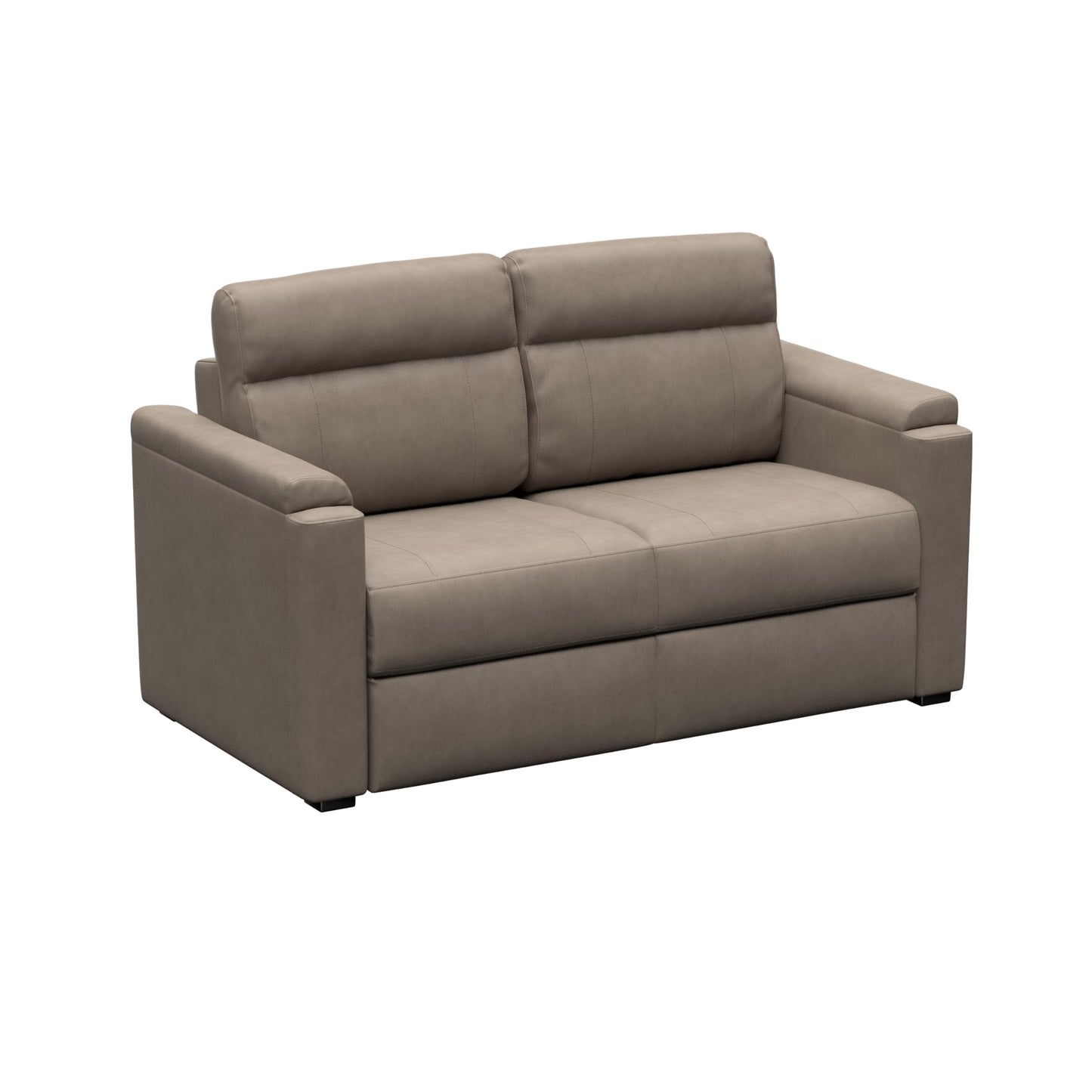 Thomas Payne Signature Heritage Series 62" Driftwood RV Clickback Sleeper Sofa with Automatic, Adjustable Fold-Out Legs, Four Reclining Positions, Easy Transition - 2024044222