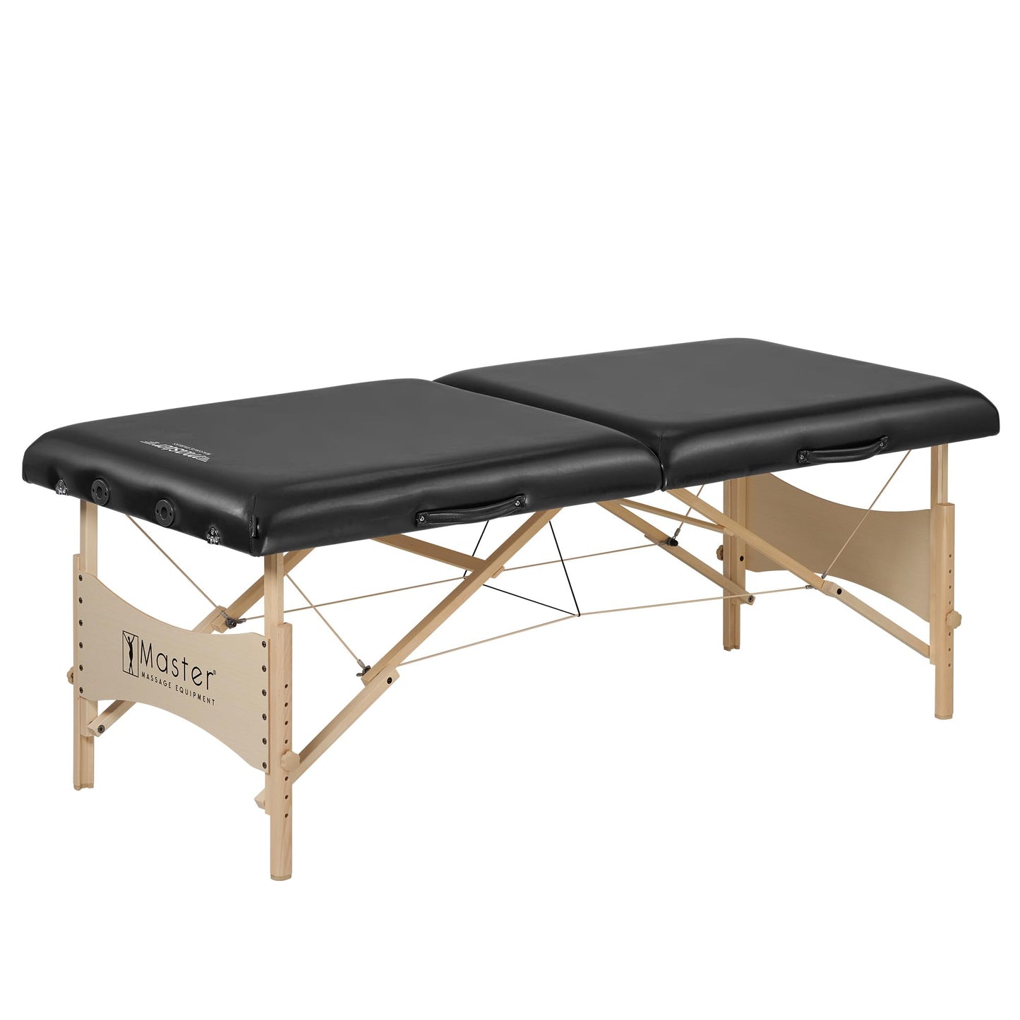 Master Massage 30 Inch Balboa Pro Portable Massage Table Package, Salon Beauty and Lash Bed-Wooden Folding and Foldable Tattoo Table-Black