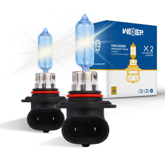wideep HIR2/9012 Halogen Headlight Bulbs, 12V 55W, 5000K White, Pack of 2