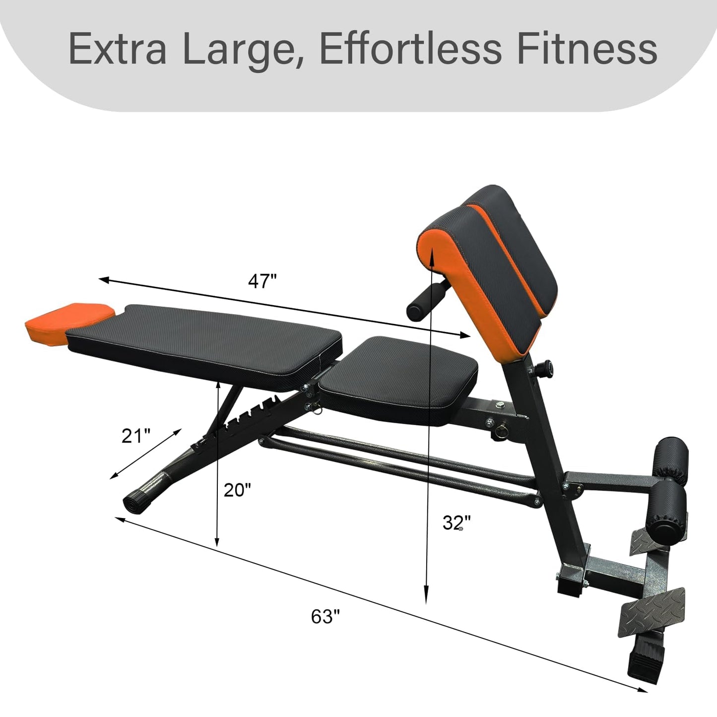Streamnova Heavy Duty 890LBS Weight Bench – Multi-Functional FID Bench with Roman Chair & Hyper Back Extension, All-in-One Adjustable Ab Sit up Bench for Strength Training