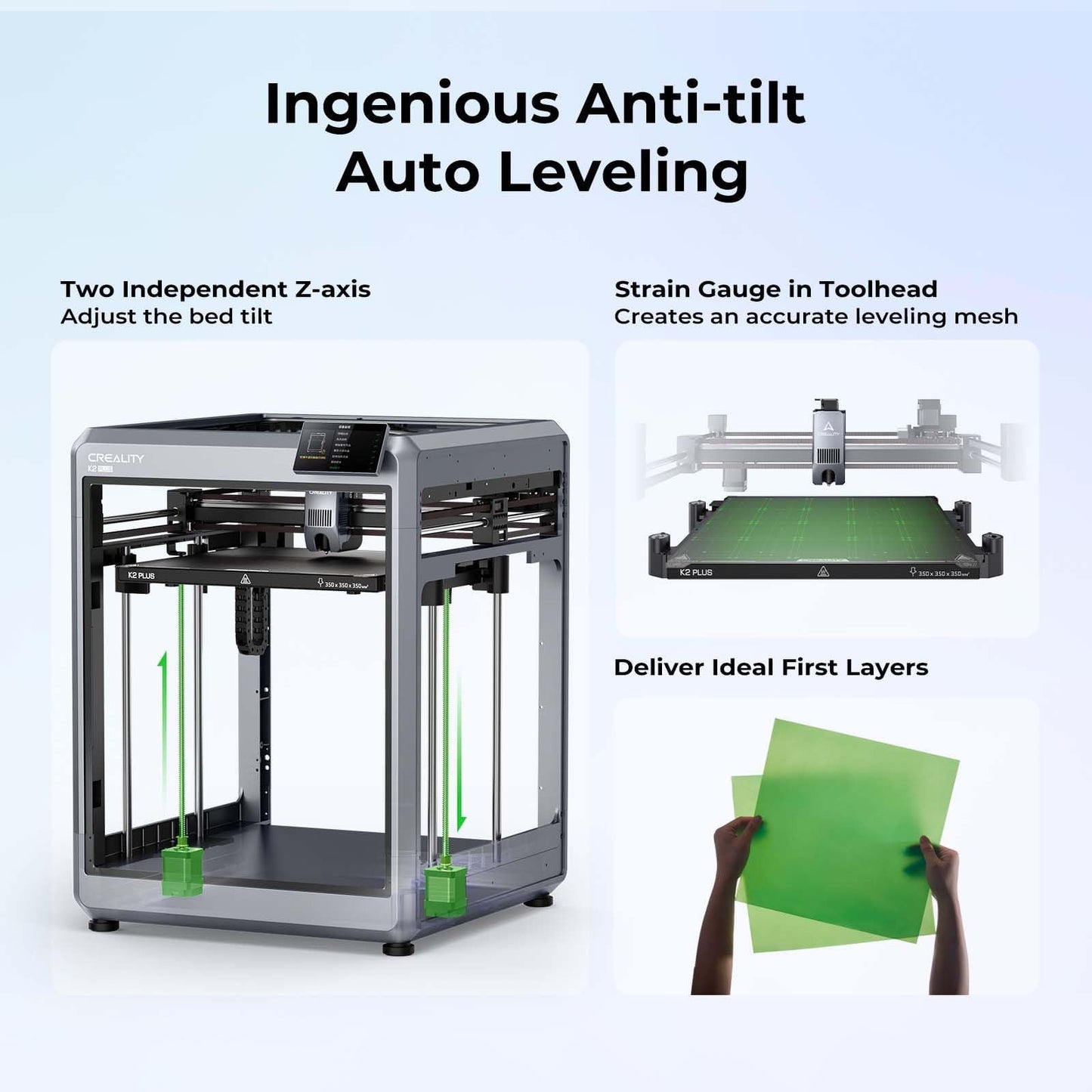 Creality K2 Plus 3D Printer, Support Multi Color Printing Needs CFS, Max 600mm/s Fast Printing, Dual AI Cameras, Full-auto Leveling, Ready-to-Use FDM 3D Printers, Large Build Volume 350x350x350mm