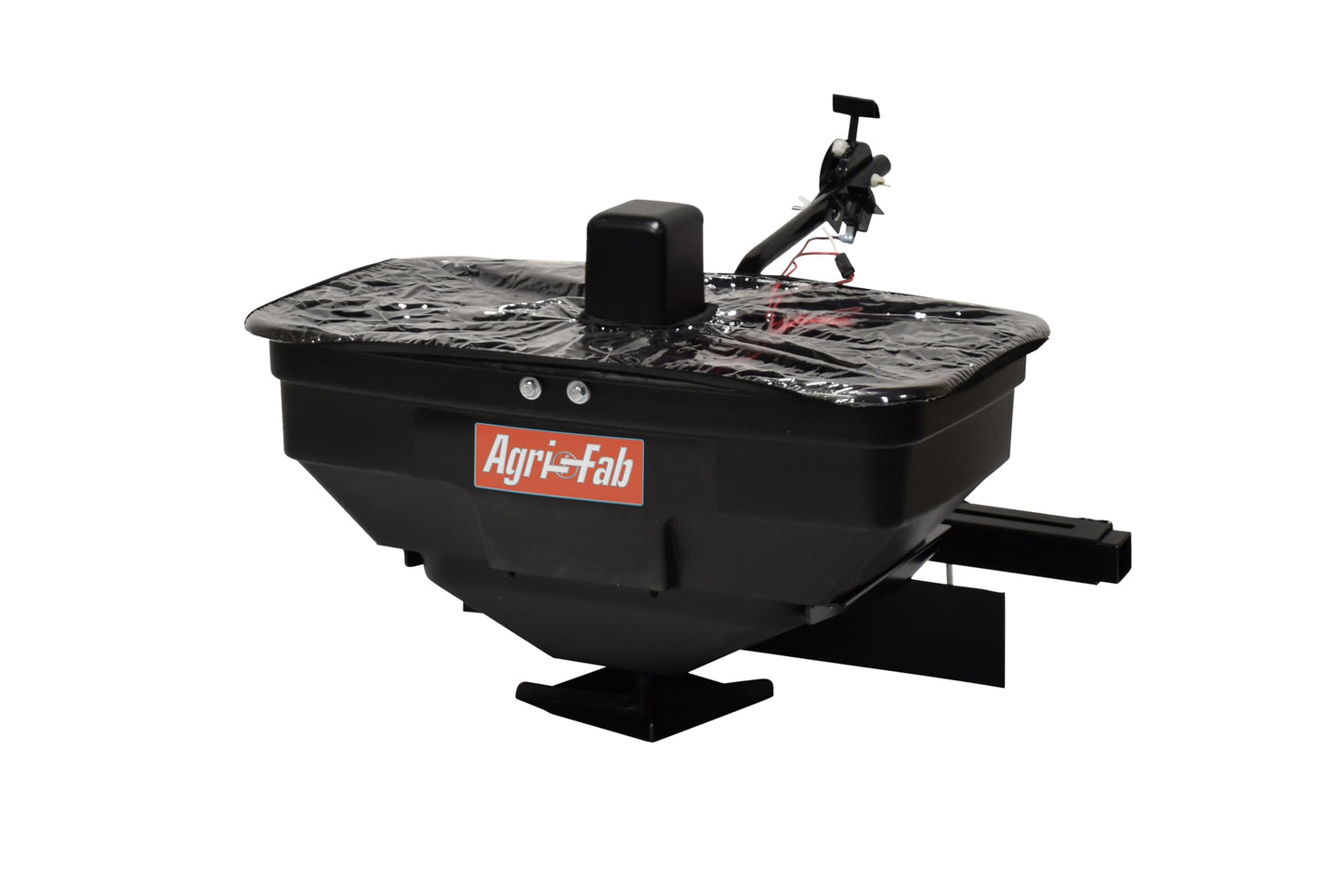 Agri-Fab Zero Turn Mower Electric Spreader, 125 lb Hopper Capacity with 12V Motor and Up to 12 Ft Spread Width