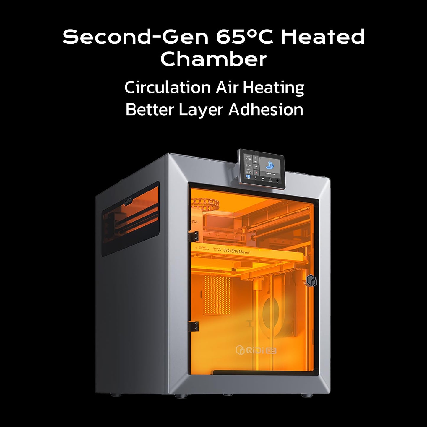 QIDI Q2 Combo 3D Printer, Enclosed FDM with 65℃ Heated Chamber, Ultra Air Filtration, 600mm/s High Speed, AI Camera, Full Auto Leveling, 270x270x256mm Build Volume, from Beginner to Expert