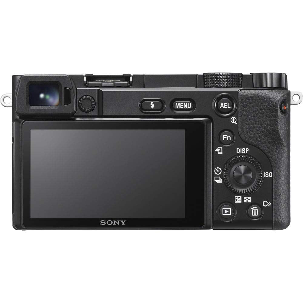 Sony Alpha A6100 Mirrorless Camera with 16-50mm Zoom Lens, Black (ILCE6100L/B)