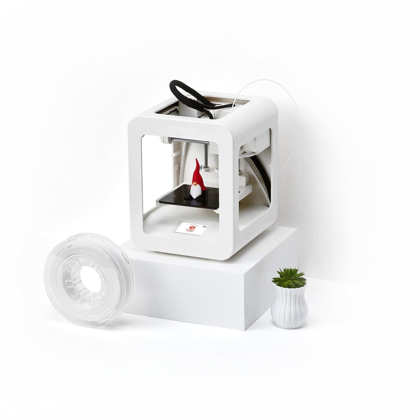 Toybox 3D Printer for Beginners and Kids with Fast Printing, Easy Setup, Safe Design, Free App with Access to 7,000+ Digital Toys, 1 Filament Included - Alpha Three