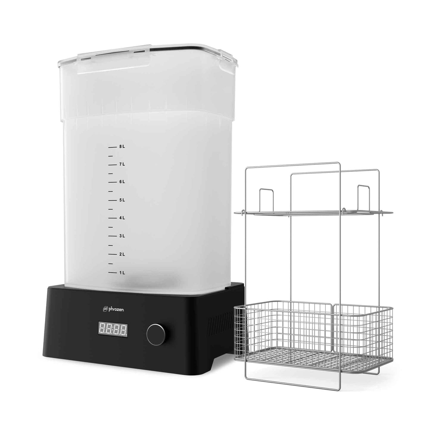 phrozen Wash & Cure Kit, Resin Wash Station + UV Cure & Dry Station, Fast Fan Drying, 405nm High‑Power UV, Fits Up To 10.3" Build Plates, One‑Stop Post‑Processing