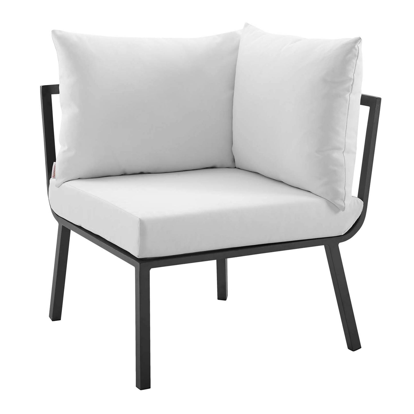 Modway Riverside Outdoor Patio Conversation Set, 85. 5" L x 85. 5" W x 28" H, Gray White