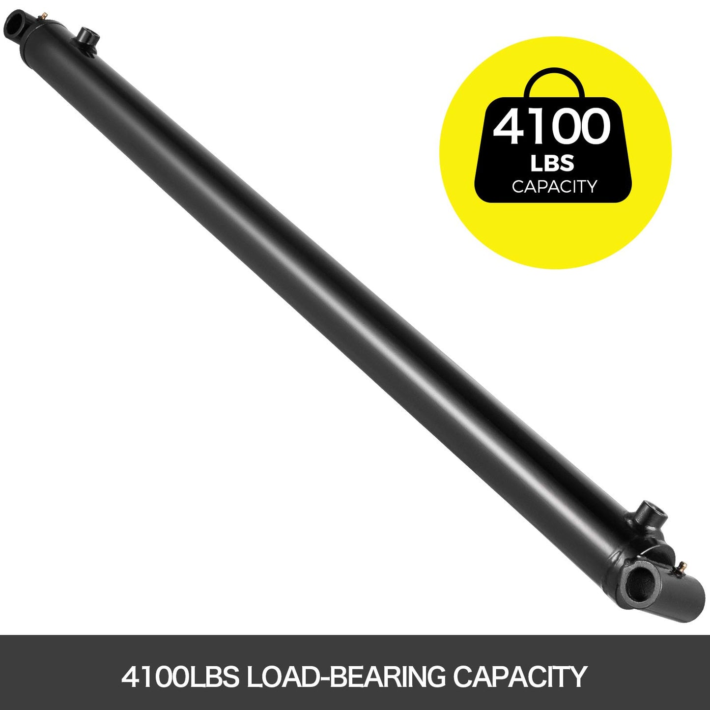 VEVOR Hydraulic Cylinder 2" Bore 36" Stroke Hydraulic Ram Cylinder Work Pressure 3000psi Welded Double Acting Cross Tube Port Size SAE6 Hydraulic Lifting Cylinder 2 x 36 inches Max Length 80 inches