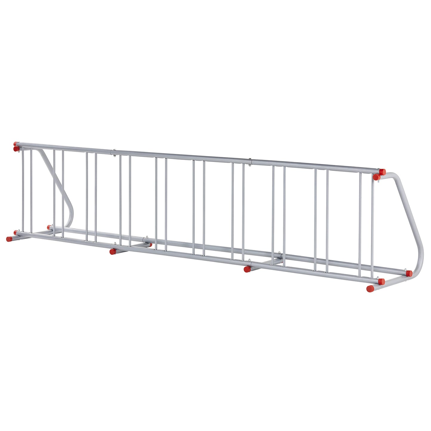 Retrospec Commercial Grid Bike Rack - Single & Double Sided - Bicycle Storage Stand for Garages, Stores, Schools & Universities Power Coated Steel - Silver 10 Bike/Single Sided