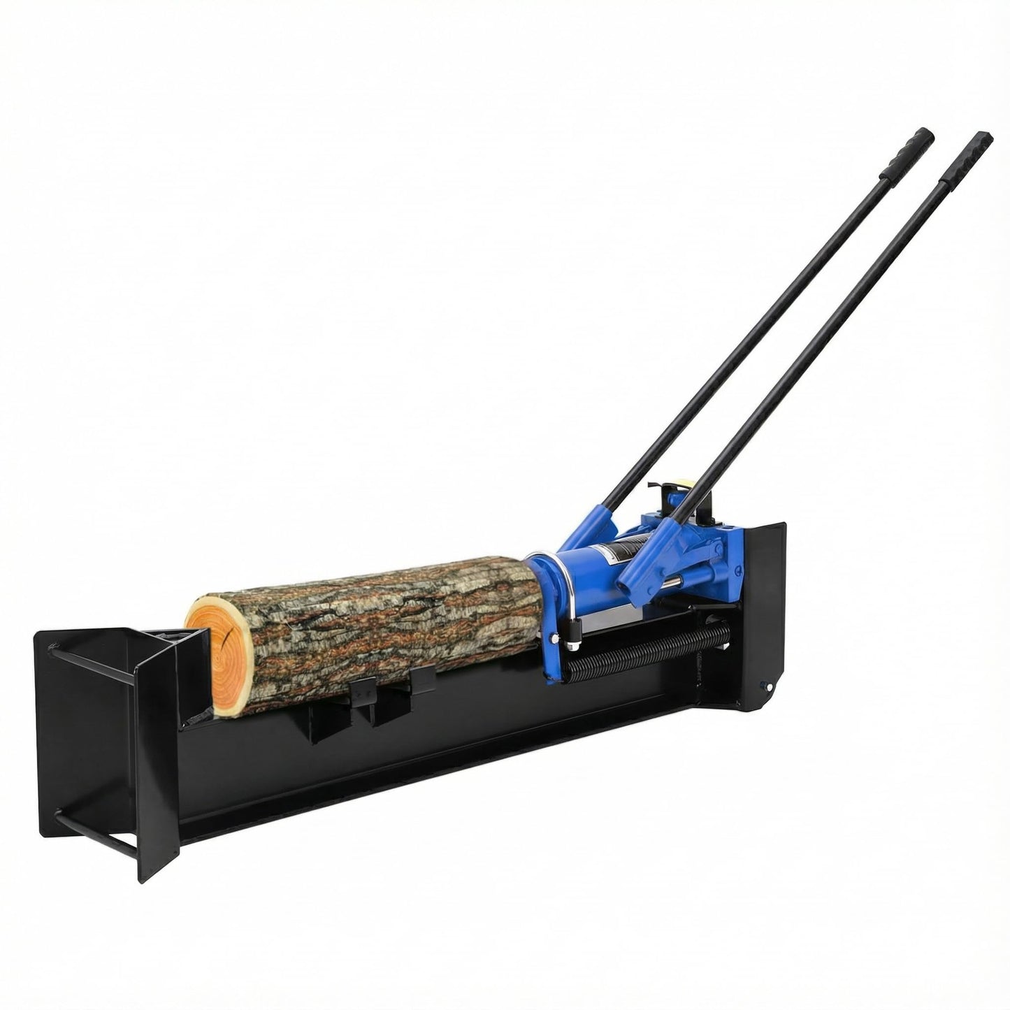GarveeTech 12 Ton Hydraulic Log Splitter Wood Cutter, Manual Log Splitter with Horizontal Full Steel Beam & Built-in Wheel