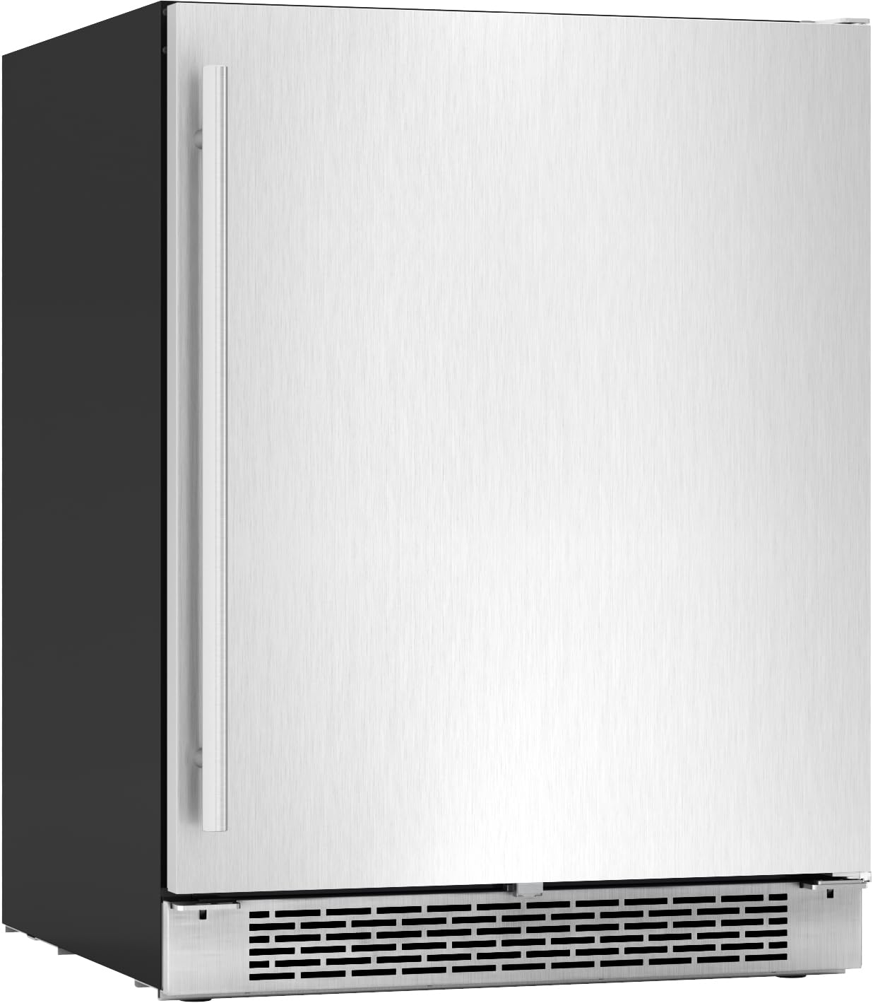 Zephyr Brisas 24" Wine Fridge & Beverage Refrigerator ADA Single Zone Under Counter - Mini Wine Cooler Cellars Small Beer Cabinet Drink Chiller Freestanding Stainless Steel Door - 8 bottles 98 cans
