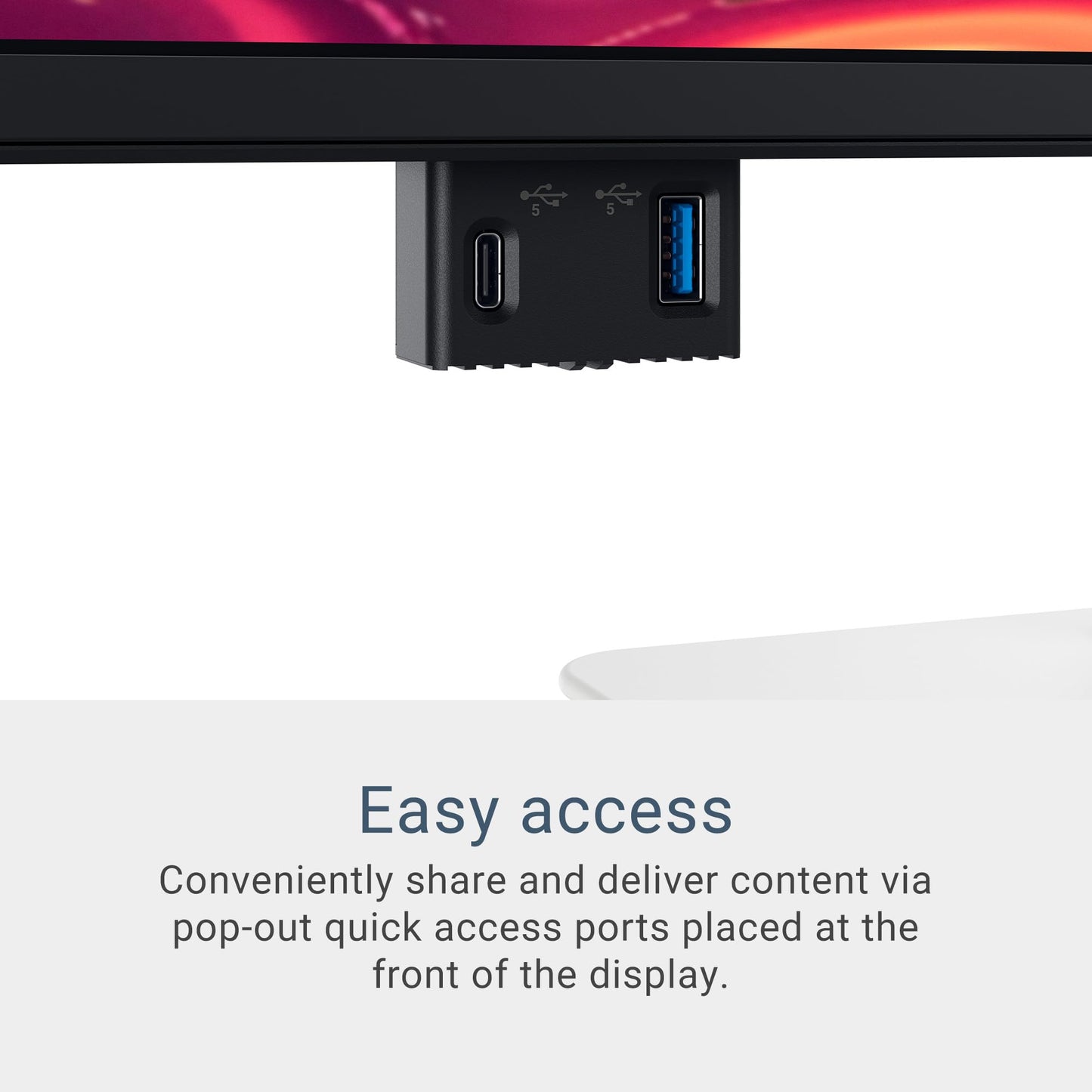 Dell 27 Plus 4K USB-C Monitor - S2725QC - 27-inch 4K (3840 x 2160) 120Hz 16:9 Display, AMD FreeSync Premium, sRGB 99%, Integrated Speakers, 1500:1 Contrast Ratio, Comfortview - Ash White