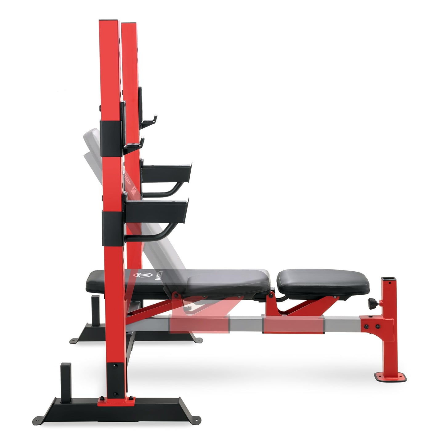 Marcy Deluxe Olympic Weight Bench with Adjustable Back and Bar Catch