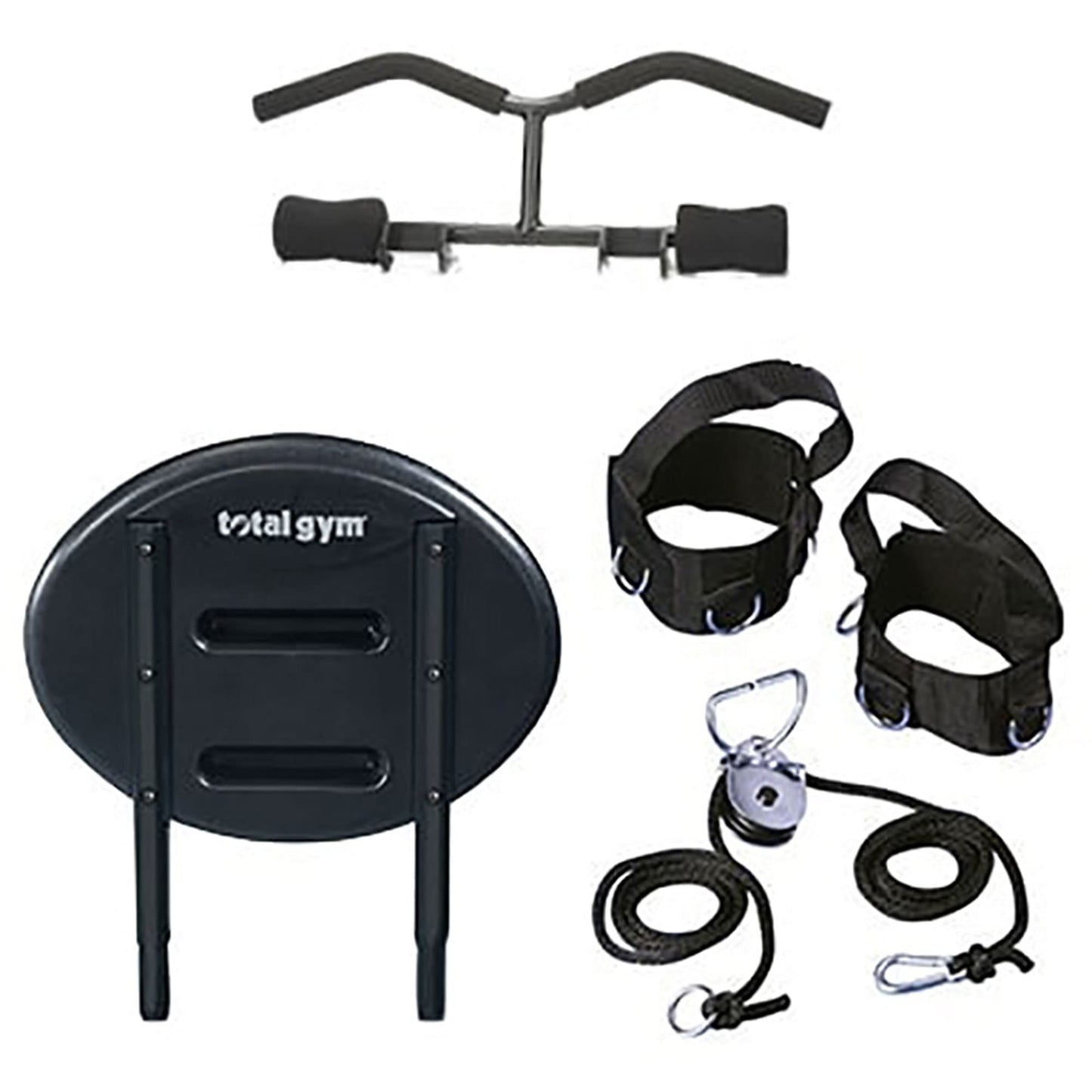 Total Gym XLS Men/Women Universal Full Body Training Home Gym Machine, 80 Unique Exercises, w/ Squat Stand, Leg Pull, 2 Ankle Cuffs & Exercise Chart