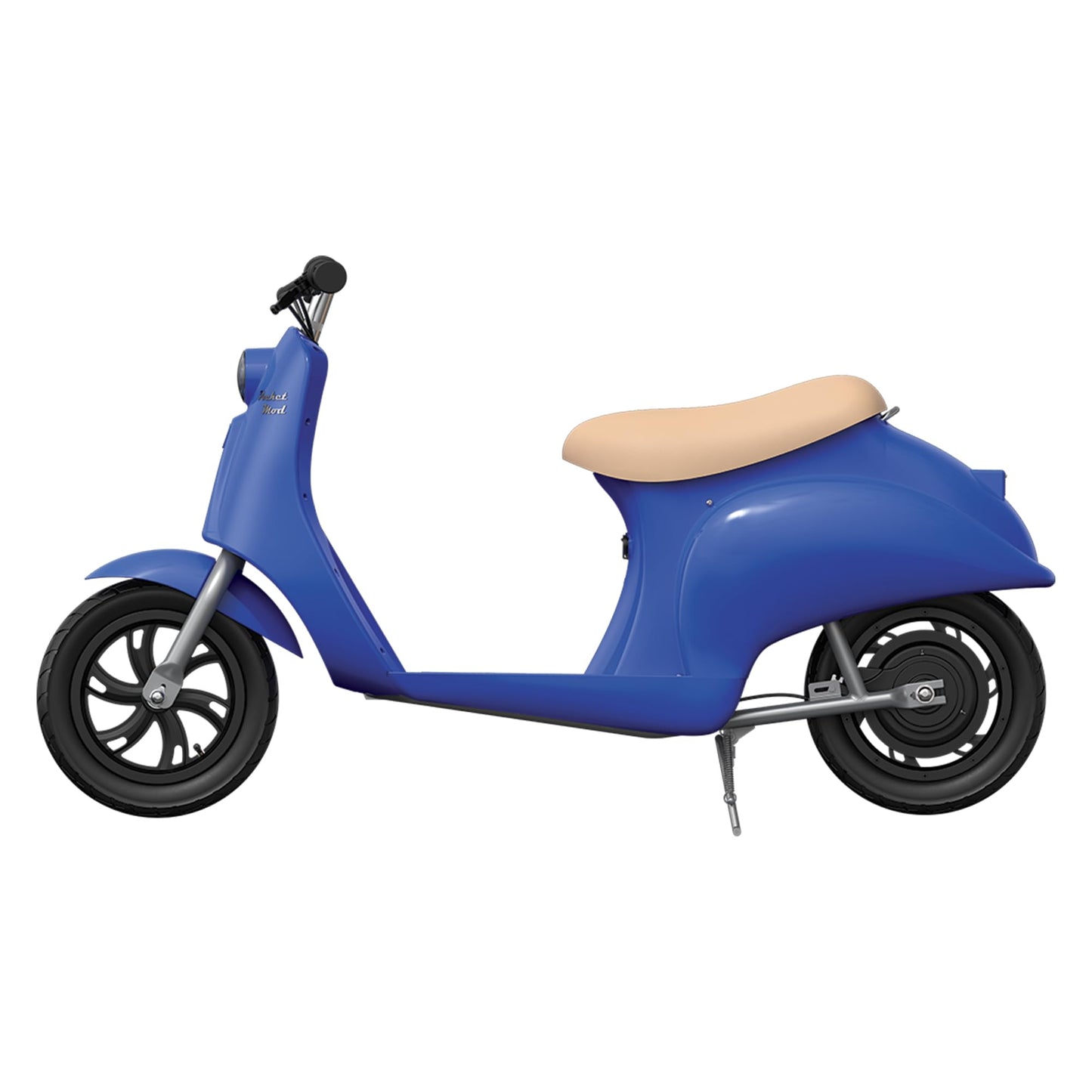 Razor Electric Retro Scooter for Ages 8+, 170 lb Max Weight, Blue, w/ 250W Motor, 12.5” Tires & 24V Battery, Up to 15 MPH, Pocket Mod – Lightweight Ride On Motorcycle Bike for Young and Teen Riders