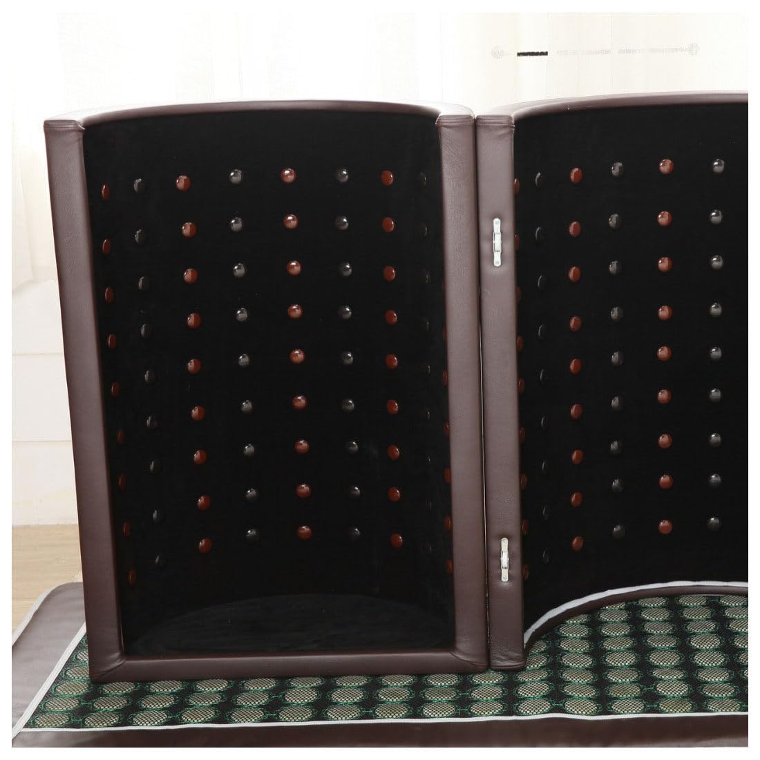 piudoiliy Infrared Sauna Dome, Near Zero EMF Function, 1200W, Portable Home Sauna with Therapeutic Jade Stones, Infrared Photon Light (White)
