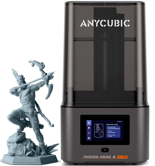 ANYCUBIC Photon Mono 4 Ultra 10K Resin 3D Printer, 7'' HD Mono Screen and COB Light Source, 120mm/h Fast Printing, Intelligent Detection, 6.04''x3.42''x 6.49'' Printing Size