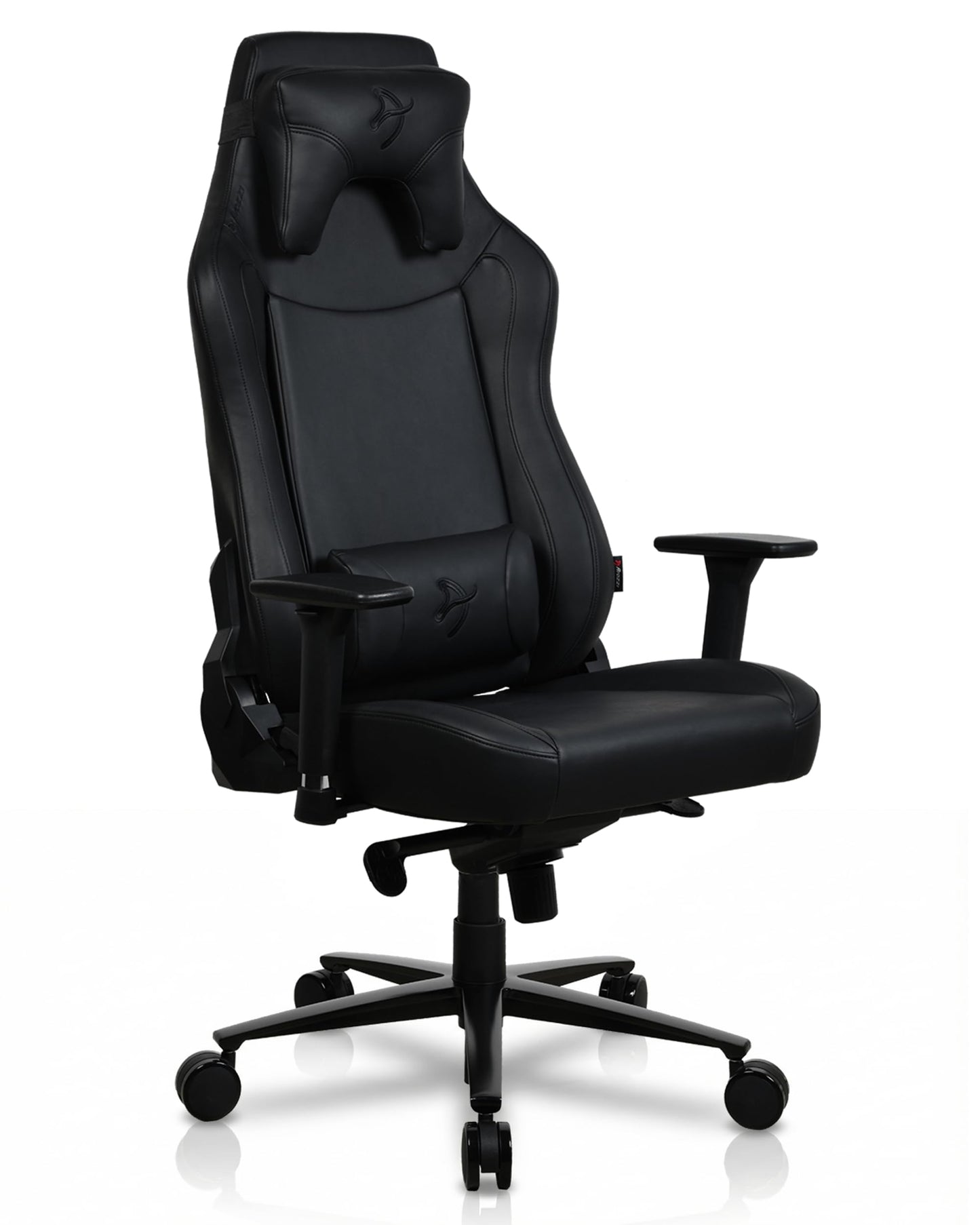 Arozzi Vernazza XL Soft PU Ergonomic Computer Gaming/Office Chair with High Backrest, Recliner, Swivel, Tilt, Rocker, Adjustable Height and Adjustable Lumbar and Neck Support - Pure Black