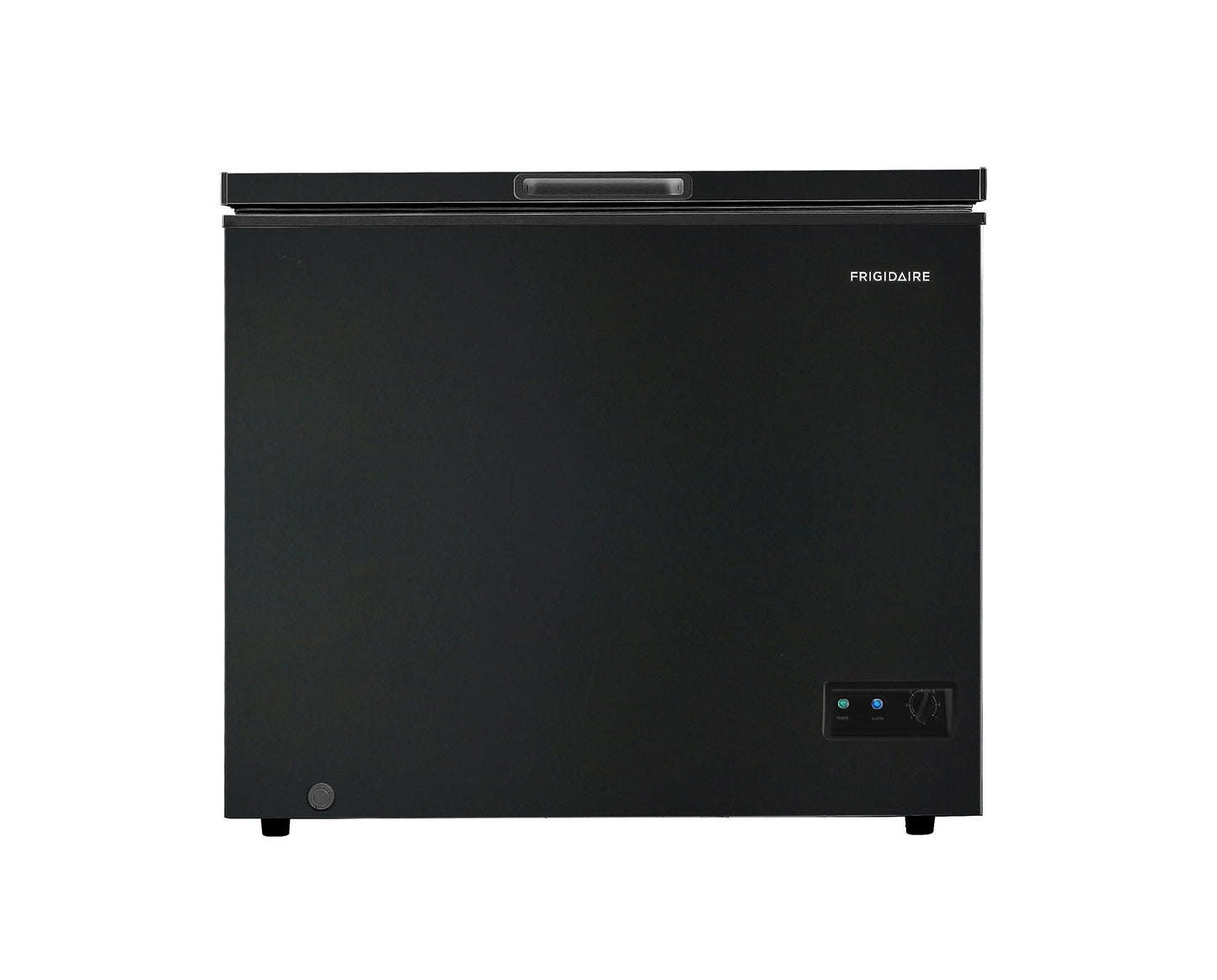 FRIGIDAIRE EFRF7003-BLACK Chest Deep Freezer, 7 Cu. Ft, Black Adjustable Thermostat-Removable Vinyl Coated Wire Basket-Easy Defrost Drain