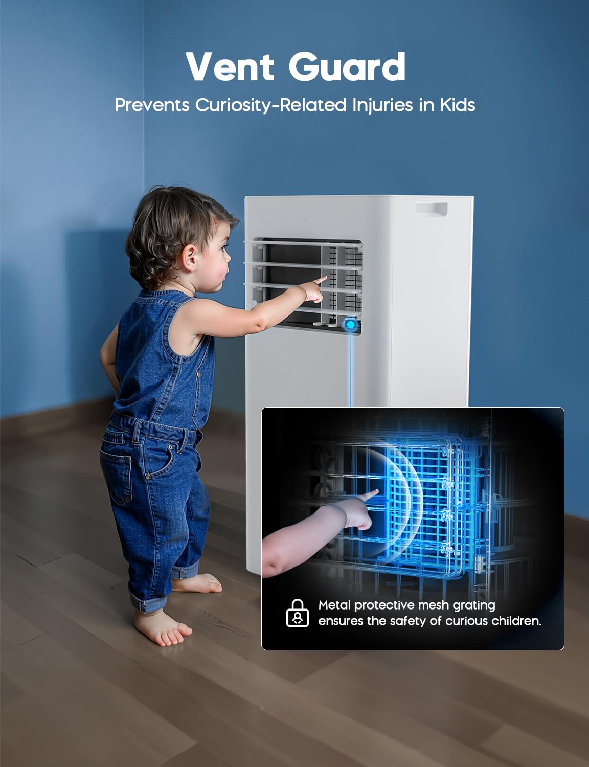 10,000 BTU Portable Air Conditioner, 3-in-1 AC Unit for 450 Sq.Ft Rooms With Cooling, Dehumidification & Fan Modes, Includes Remote Control, 24H Timer & Window Kit for Bedroom