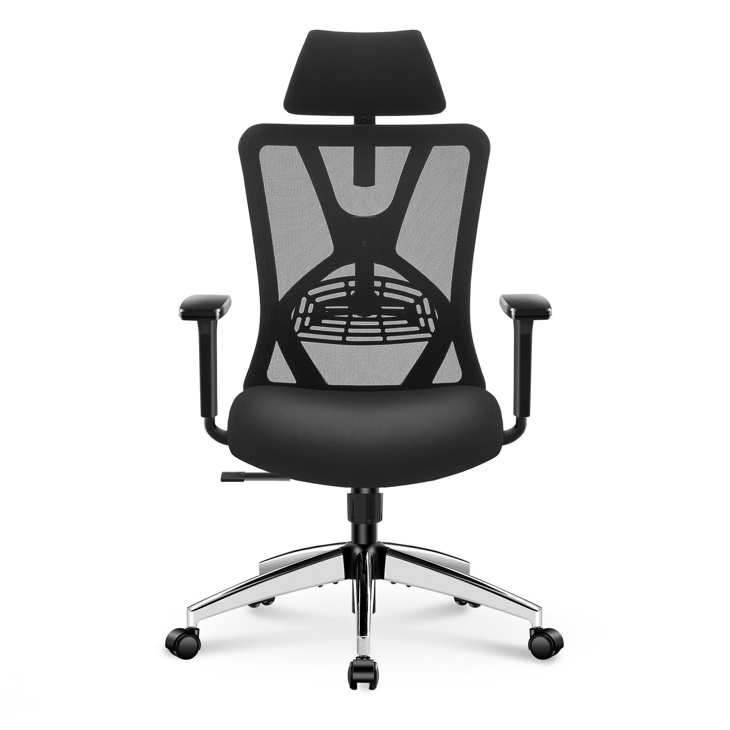 Ticova Ergonomic Office Chair - High Back Desk Chair with Adjustable Lumbar Support, Headrest & 3D Armrest